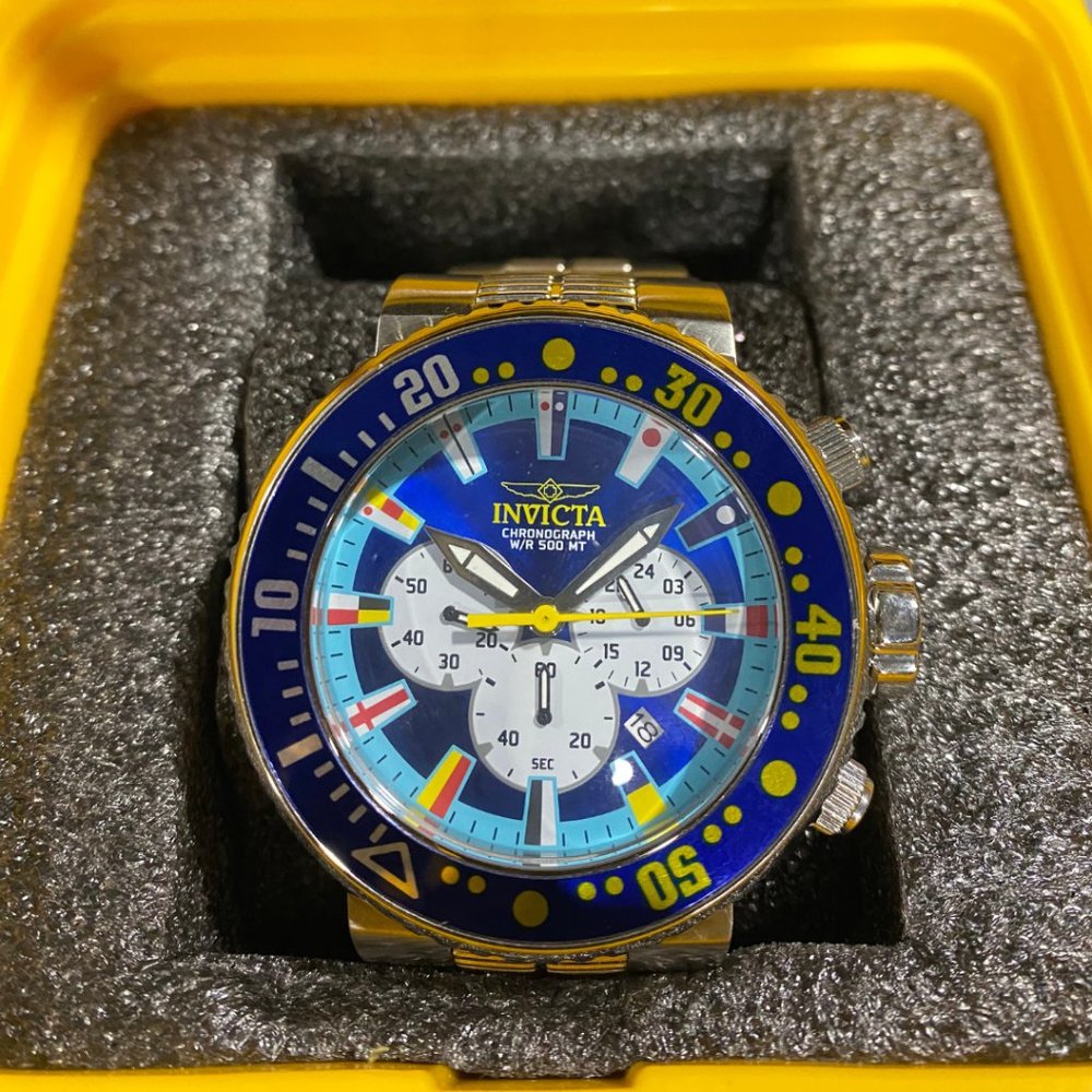NEW LOW PRICE! 😳 INVICTA Pro Diver Men's Silver & Blue Watch